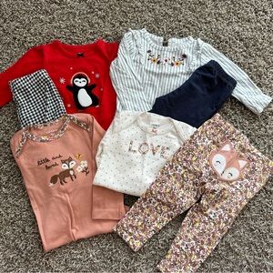Baby girls 9M bundle, long sleeve